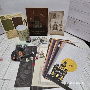 HAPPY HAUNTING Halloween Small Lot Junk Journal Scrapbook  Ephemera DIY